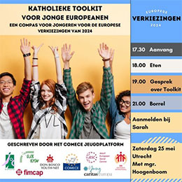 zaterdag 25 mei - Jongerenmeeting over de Europese verkiezingen