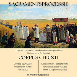 zondag 2 juni - Sacramentsprocessie Lisse
