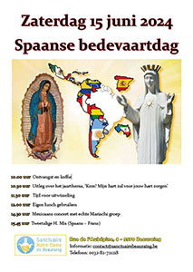zaterdag 15 juni - Spaanse bedevaartdag Beauraing