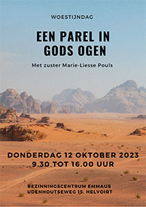 donderdag 12 oktober - Woenstijndag Emmaus Helvoirt