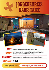 zondag 28 april t/m zondag 5 mei - Jongerenreis naar Taizé