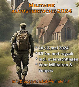 vrijdag 10 t/m zondag 12 mei - Militaire kloostertocht 2024