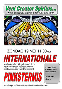 zondag 19 mei - Internationale Pinkstermis