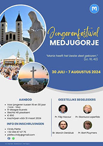 dinsdag 30 juli t/m woensdag 7 augustus - Jongerenfestival Medjugorje