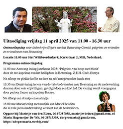 vrijdag 11 april - Vrijwilligersdag Beauraing Comité