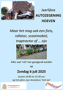 zondag 6 juli - Autozegening Hoeven