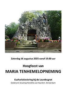 zaterdag 16 augustus - Maria Tenhemelopneming Zevenhoven