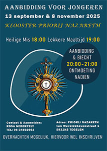 zaterdag 13 september - Aanbidding voor jongeren