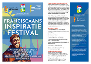 zaterdag 13 september - Franciscaans Inspiratie Festival