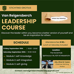 vrijdag 19 t/m zaterdag 20 september - Leadership Course