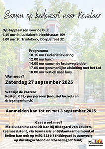 zaterdag 27 september - Bedevaart van Helmond naar Kevelaer