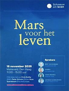 zaterdag 15 november - Mars voor het Leven