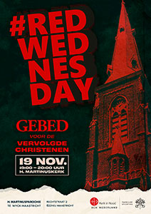 woensdag 19 november - #RedWednesday - Martinuskerk Wyck
