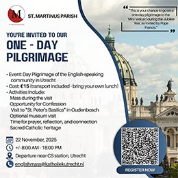 zaterdag 22 november - One-day Pilgrimage Utrecht - Oudenbosch