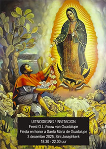 woensdag 3 december - Viering en lezing OLV van Guadalupe