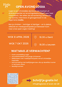 woensdag 7 oktober - Open avond Logia - Christelijke denktank