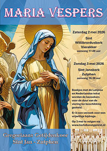 zaterdag 2 mei - Maria Vespers Gregoriaans Getijdenkoor St Jan