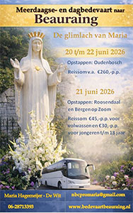 zondag 21 juni - Eendaagse bedevaart Roosendaal - Beauraing