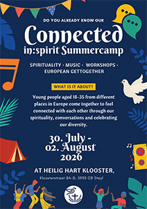 donderdag 30 juli t/m zondag 2 augustus 2026 - Connected in:spirit Summercamp