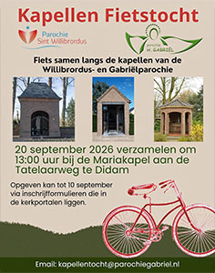 zondag 20 september - Kappellen Fietstocht zondag 20 september - Kappellen Fietstocht