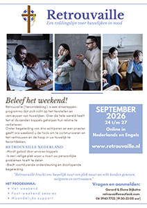 donderdag 24 t/m zondag 27 september - Retrouvaille weekend - Huwelijk in nood