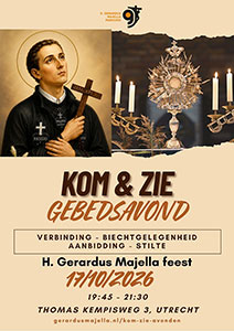 zaterdag 17 oktober - Kom en Zie - Gebedsavond zaterdag 17 oktober - Kom en Zie - Gebedsavond