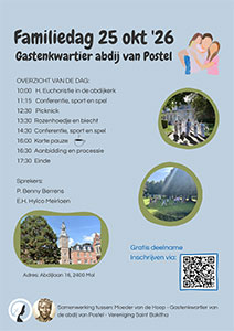 zondag 25 oktober - Familiedag Abdij van Postel zondag 25 oktober - Familiedag Abdij van Postel
