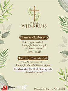 donderdag 29 oktober - WJD-Kruis On Tour - Aartsbisdom Utrecht